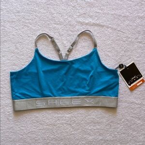 Sheex Blue Performance Sleepwear/Loungewear Sports Bra, NWT, Women's Medium